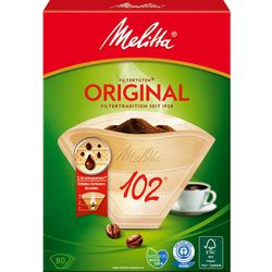 Litta koffiefilters me original 102 bruin pak van 80