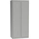 Garderobekast a10280.09 grijs metaal 500 mm x 800 mm x 1800 mm (d x b x h)