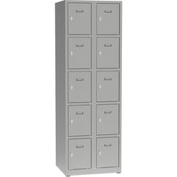 Garderobekast a82350.09 grijs metaal 500 mm x 600 mm x 1800 mm (d x b x h)