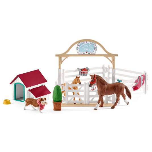 Schleich horse club hannah's gasten met ruby hond 42458