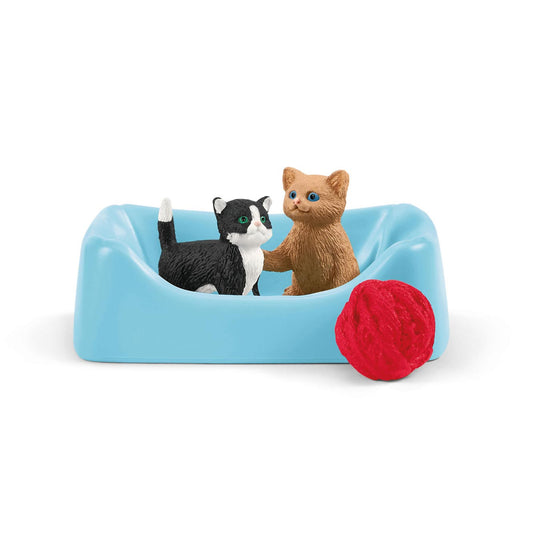 Schleich farm world speeltijd voor schattige katten en poezen 42501