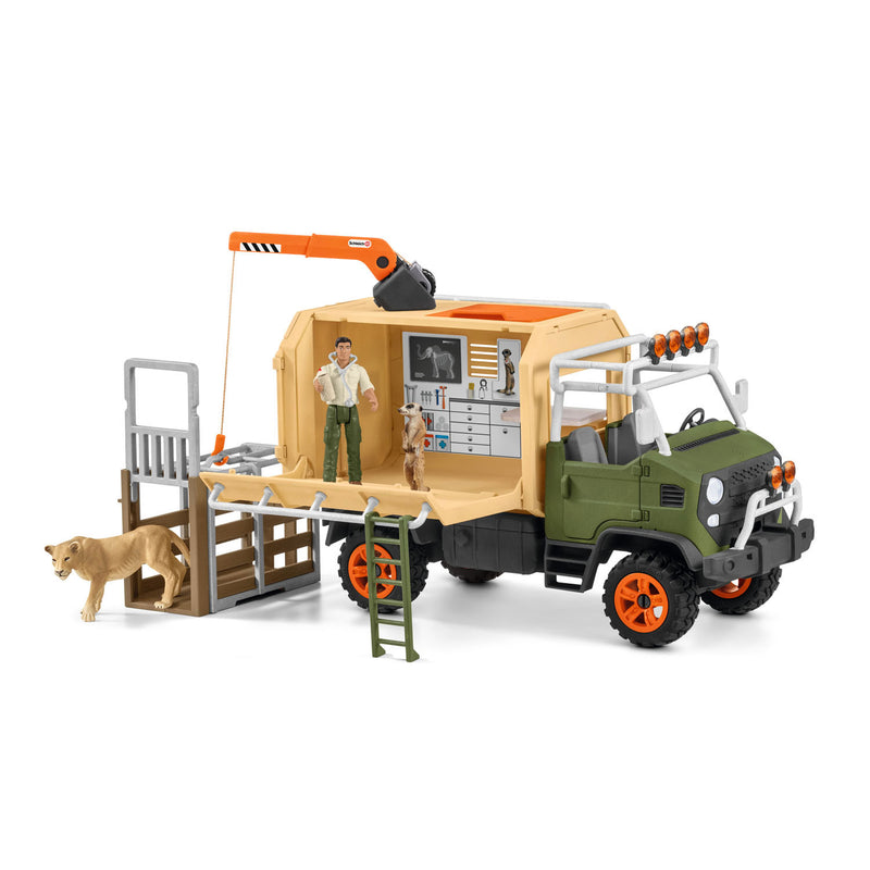 Load image into Gallery viewer, Schleich wild life grote reddingswagen voor dieren 42475
