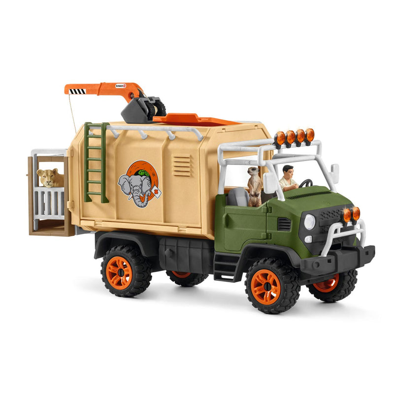 Load image into Gallery viewer, Schleich wild life grote reddingswagen voor dieren 42475
