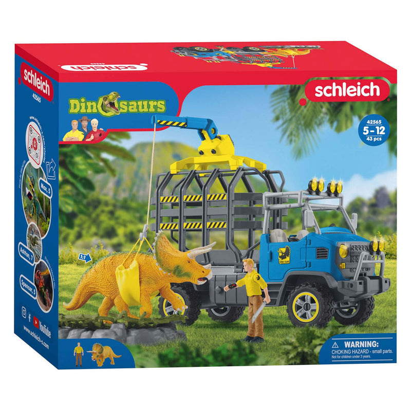 ギャラリービューアに画像をロードする, Schleich dinosaurus - dinosauriërs truckmissie - dino speelgoed - kinderspeelgoed voor jongens en meisjes - 4 tot 12 jaar 42565
