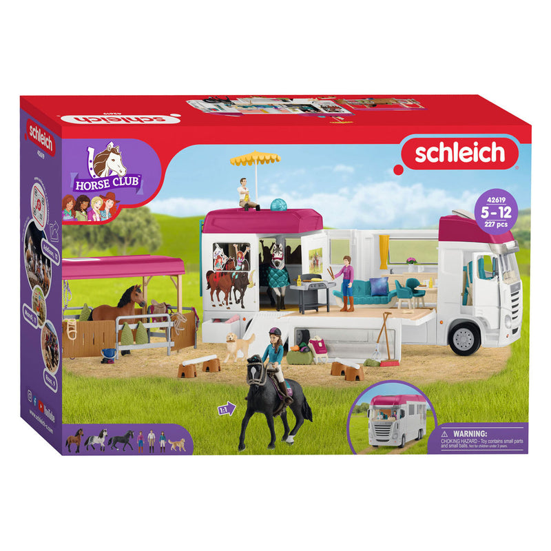 Afbeelding laden in galerijviewer, Schleich horse club paardenvrachtwagen 42619
