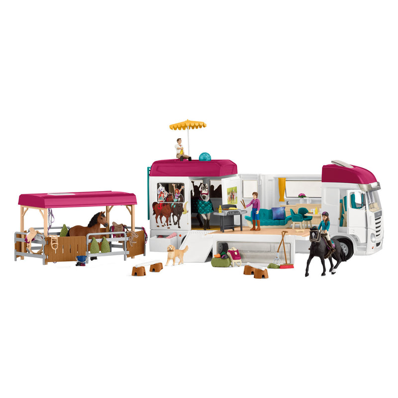 Afbeelding laden in galerijviewer, Schleich horse club paardenvrachtwagen 42619
