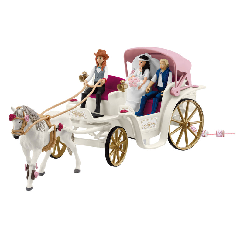 Afbeelding laden in galerijviewer, Schleich horse club trouwkoets 42641
