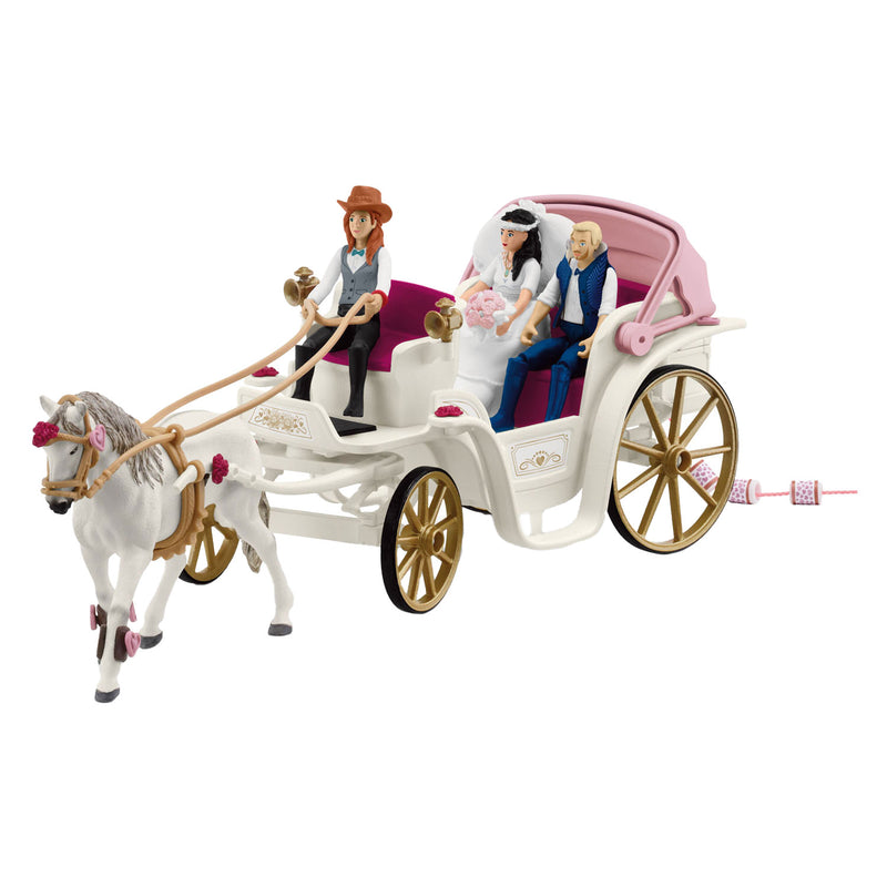 Afbeelding laden in galerijviewer, Schleich horse club trouwkoets 42641
