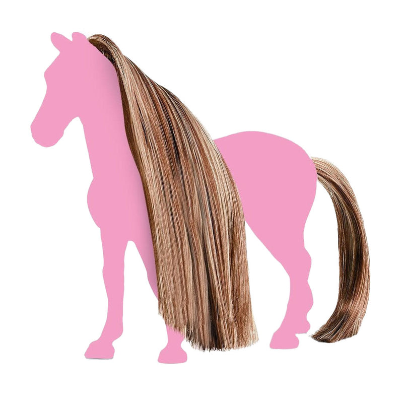 Load image into Gallery viewer, Schleich horse club haar beauty horses bruin goud 42653
