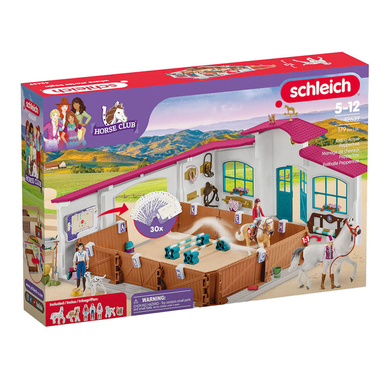 Afbeelding laden in galerijviewer, Schleich horse club rijhal peppertree 42639
