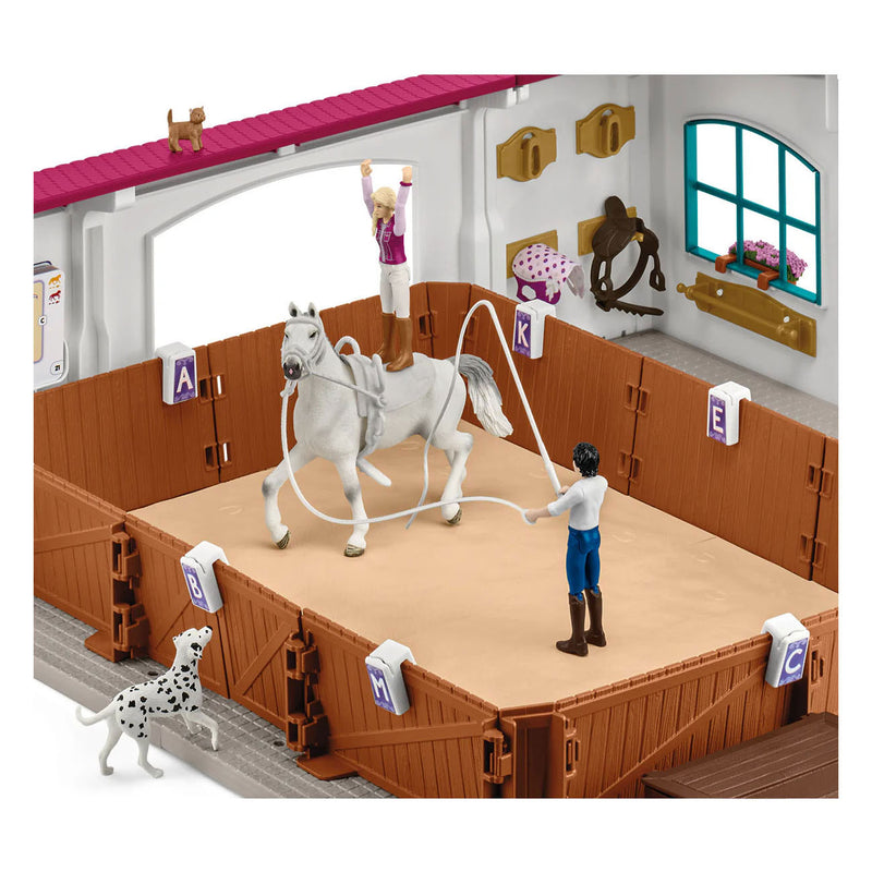 Afbeelding laden in galerijviewer, Schleich horse club rijhal peppertree 42639
