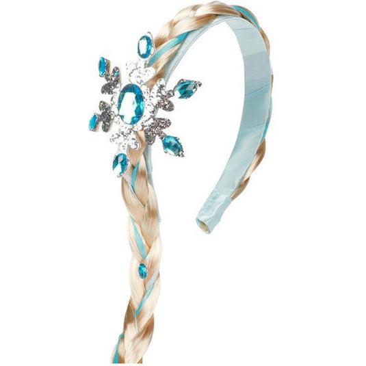 Ice Diadeem met Lange Vlecht en IJskristal