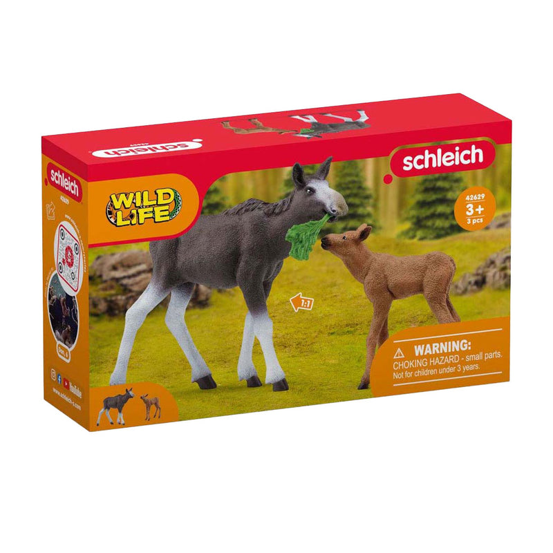 Afbeelding laden in galerijviewer, Schleich wild life eland met kalf 42629
