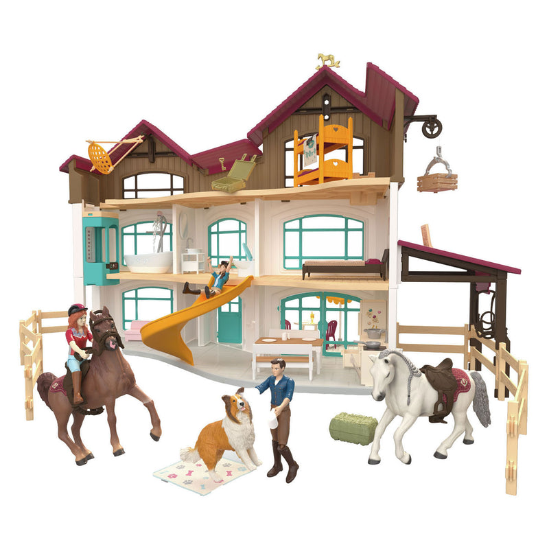 Afbeelding laden in galerijviewer, Schleich horse club lakeside villa paddock 42785
