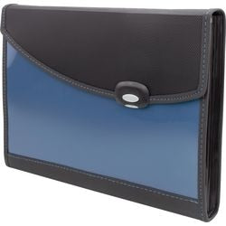 Harmonicamap rapesco 7 vakken a4+ pp (polypropeen) effen blauw 0679