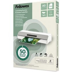 Lamineerhoezen fellowes 100143437 transparant a5 mat