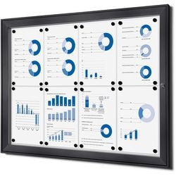 Vergrendelbaar notitiebord showdown scs8xa4c7016js antraciet aluminium