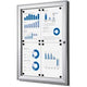 Vergrendelbaar notitiebord showdown scs4xa4 zilver aluminium