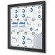 Vergrendelbaar notitiebord showdown sct12xa4phc9005 zwart aluminium
