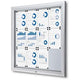 Vergrendelbaar notitiebord showdown sct12xa4ph zilver aluminium