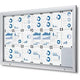 Vergrendelbaar notitiebord showdown sct21xa4ph zilver aluminium