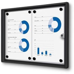 Vergrendelbaar notitiebord showdown scxs2xa4c9005 zwart aluminium