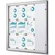 Vergrendelbaar notitiebord showdown scs12xa4b1 zilver aluminium