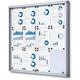 Vergrendelbaar notitiebord showdown scsl12xa4 zilver aluminium