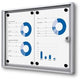 Vergrendelbaar notitiebord showdown scxs2xa4 zilver aluminium