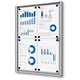 Vergrendelbaar notitiebord showdown scxs4xa4 zilver aluminium