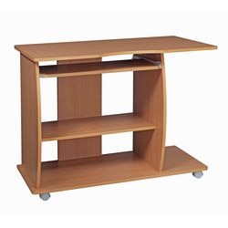 Computertafel wohnling rechthoekig beuken 900 x 500 x 710 mm spaanplaat