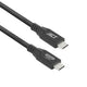 Usb-c-kabel act usb-c mannelijk usb-c mannelijk 1000 mm zwart