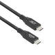 Usb-c-kabel act usb-c mannelijk usb-c mannelijk 500 mm zwart