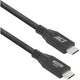 Usb-c-kabel act usb-c mannelijk usb-c mannelijk 2 m zwart
