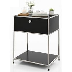 Bijzettafel floordirekt concept epure zwart 400 mm x 500 mm x 650 mm