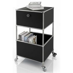 Bijzettafel floordirekt concept epure zwart 400 mm x 400 mm x 690 mm