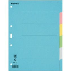 Blanco tabbladen biella karton kleurenassortiment