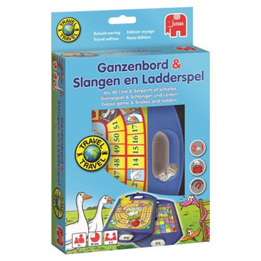 Jumbo reisspellen ganzenbord slangen en ladders travel