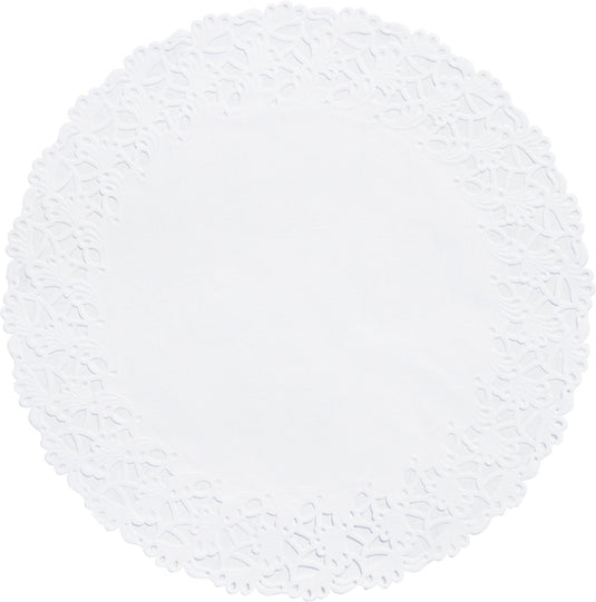 Duni taartrandenset 6-delig wit ø36cm
