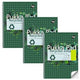 Collegeblok pukka recycled a4 geruit groen 110 pagina's 3 stuks