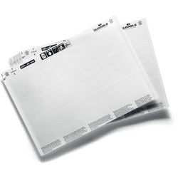 Vellen met invoegstroken durable 809902 wit 37 mm