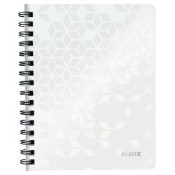 Collegeblok leitz wow a5 geruit zachte kaft geperforeerd wit