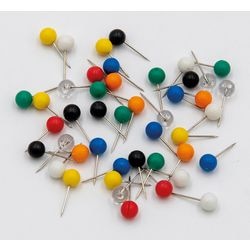 Landkaartpunaises wedo metaal kleurenassortiment