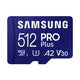 Microsd-kaart samsung pro plus 512 gb marineblauw