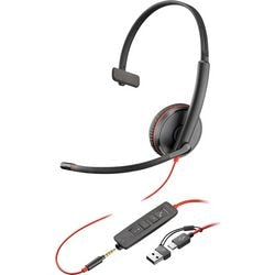 Headset hp poly blackwire zwart