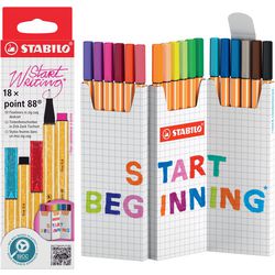 Stabilo point 88 zig zag fineliners - 18dlg.