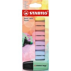 Chargez l'image dans la visionneuse de la galerie, Stabilo tekstmarker boss mini 07 6-2-01 kleurenassortiment beitelpunt 5mm 6 stuk
