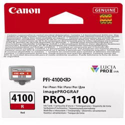Inktcartridge canon pfi-4100r rood origineel