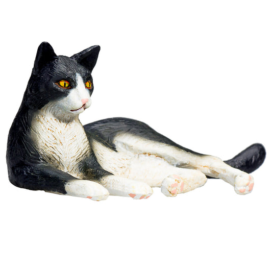 Mojo farmland liggende kat zwart wit - 387367
