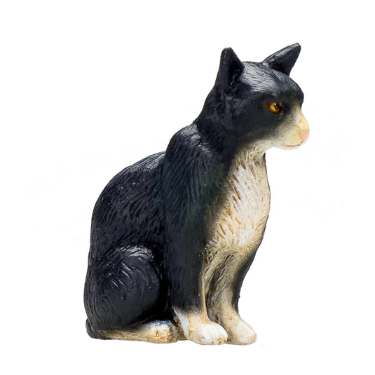 Mojo farmland zittende kat zwart wit - 387371
